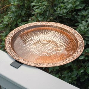 Birdbaths |   Large Deck Mounted Copper Birdbath Birdbaths Birdbaths