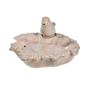 Deck & Patio Accents |   Ceramic Tabletop Bird Fountain Deck & Patio Accents Deck & Patio Accents