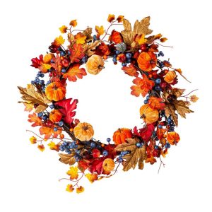 Wreaths |   Harvest Pumpkin Wreath Home Accents Wreaths