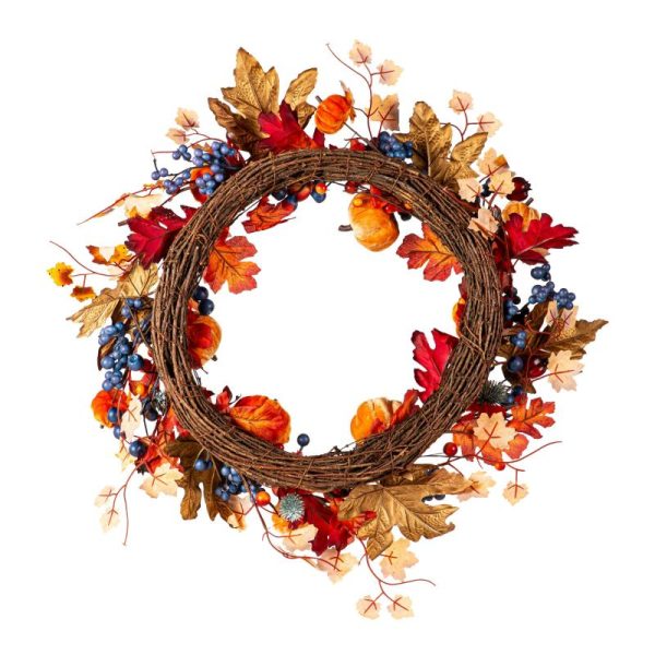 Wreaths |   Harvest Pumpkin Wreath Home Accents Wreaths