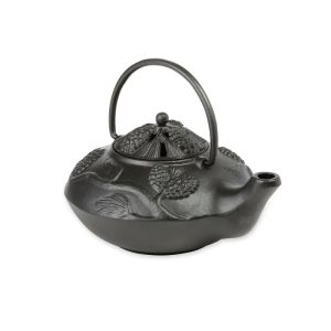 Woodstove Steamers |   Cast Iron Wood Stove Kettle Steamer With Pine Cone Design Fireplace Accessories Wood Stove Accessories